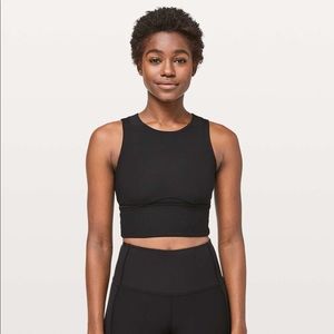 lululemon kick swerve bra (texture) in black